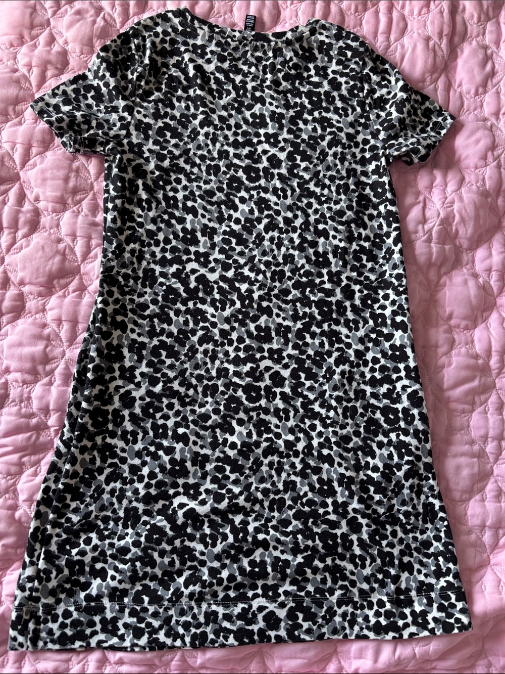 Ellen Tracy Black and White Leopard Print Mini Dress - Picture 5 of 6
